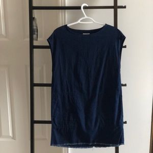 Aritzia Wilfred Free Dark Denim Nori Dress